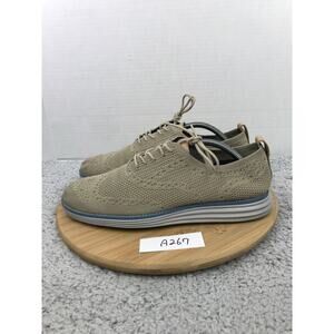 Cole Haan Men 9.5M OriginalGrand Gray Stitchlite Wingtip Casual Lifestyle Oxford